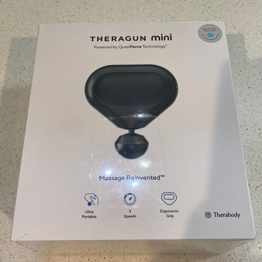 Theragun mini, brand new in box